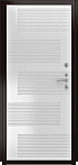 Дверь ДвериПРО L-43 ФЛ-185 (10мм, ПВХ ясень белый) DPRO220746 фото