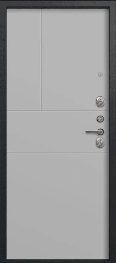 Товар Дверь А-11 Черный муар, Кашемир графит - Кашемир сильвер DIS007459