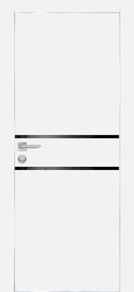 Межкомнатная дверь ПХ-18 AL кромка с 4-х ст. Белый матовый