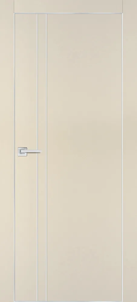 Межкомнатная дверь ПХ-20  AL кромка с 4-х ст. Бежевый матовый