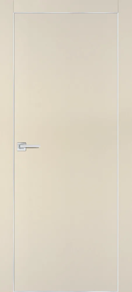 Межкомнатная дверь ПХ-1 AL кромка с 4-х ст. Бежевый матовый